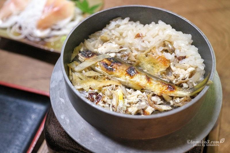 奥多摩 食事処ちわき 鮎のかまどご飯